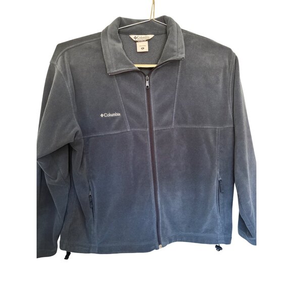 Columbia Mens Full-Zip Fleece Jacket Size XL Gray Sports Outerwear Windbreaker - Picture 2 of 5